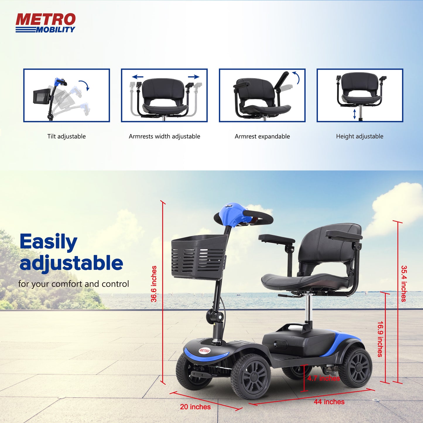 Metro Mobility M1 Lite Mobility Scooter