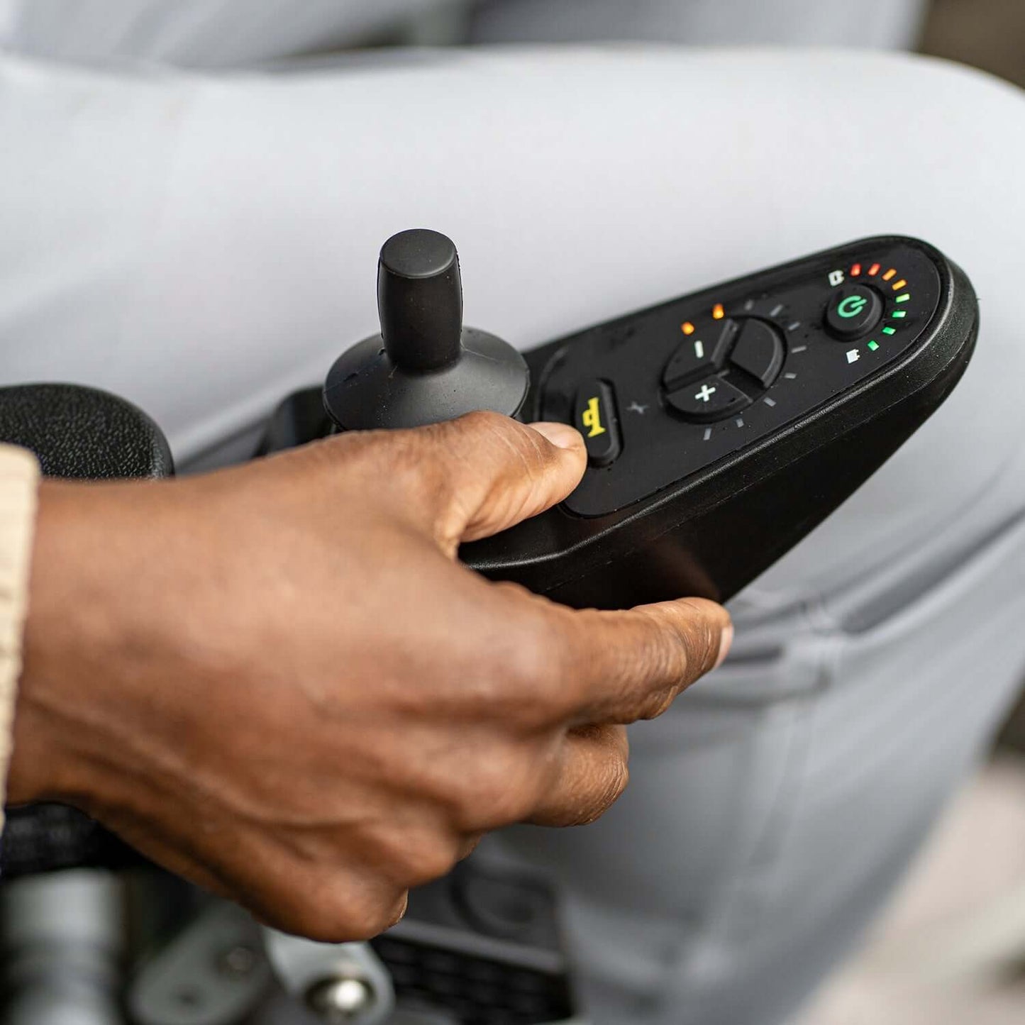 Journey Zoomer Folding Power Wheelchair One-Handed Control