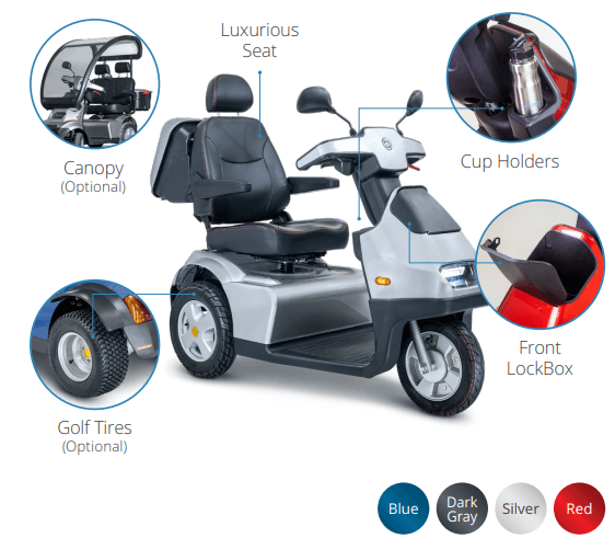 Afikim Afiscooter S3 Touring (with Canopy) Mobility Scooter