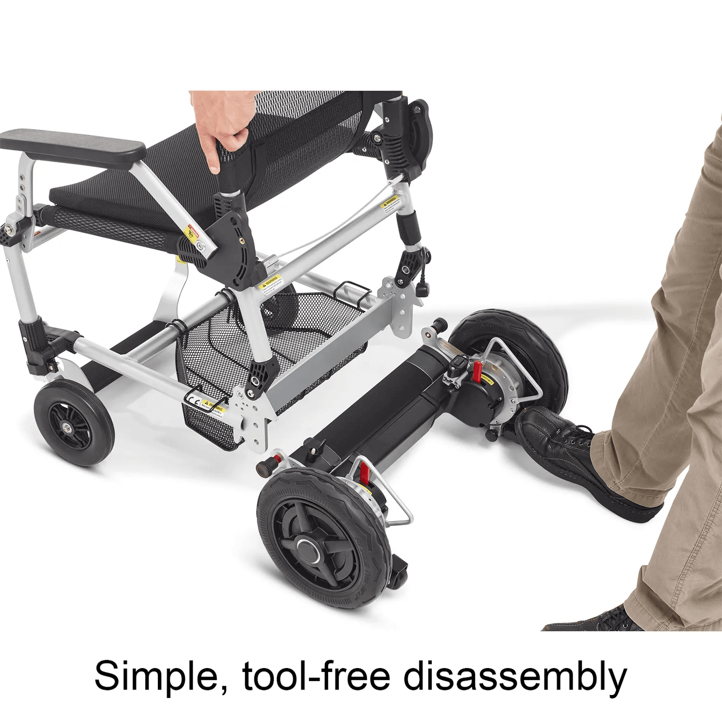 Journey Zoomer Folding Power Wheelchair One-Handed Control