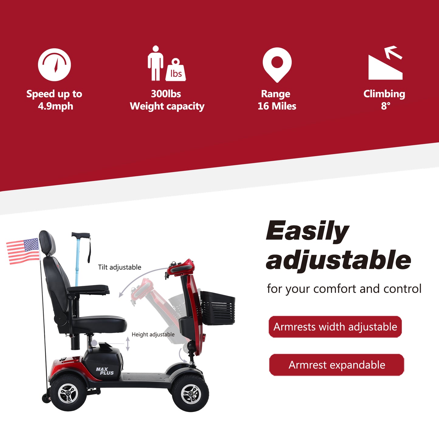 Metro Mobility Max Plus Mobility Scooter