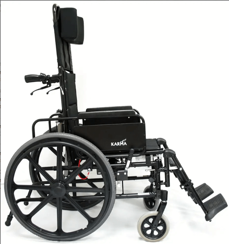 Karman KM 5000 Lightweight Reclining Wheelchair with Removable Desk Armrest