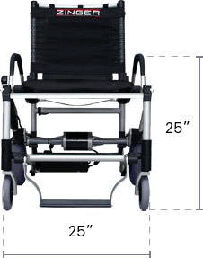 Journey Zinger Folding Power Wheelchair Two-Handed Control