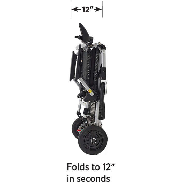 Journey Zoomer Folding Power Wheelchair One-Handed Control