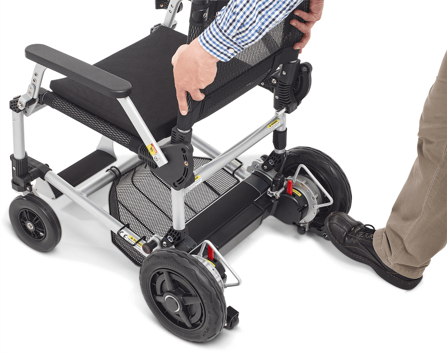 Journey Zoomer Folding Power Wheelchair One-Handed Control