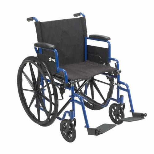 Drive Blue Streak Wheelchair with Flip Back Arms