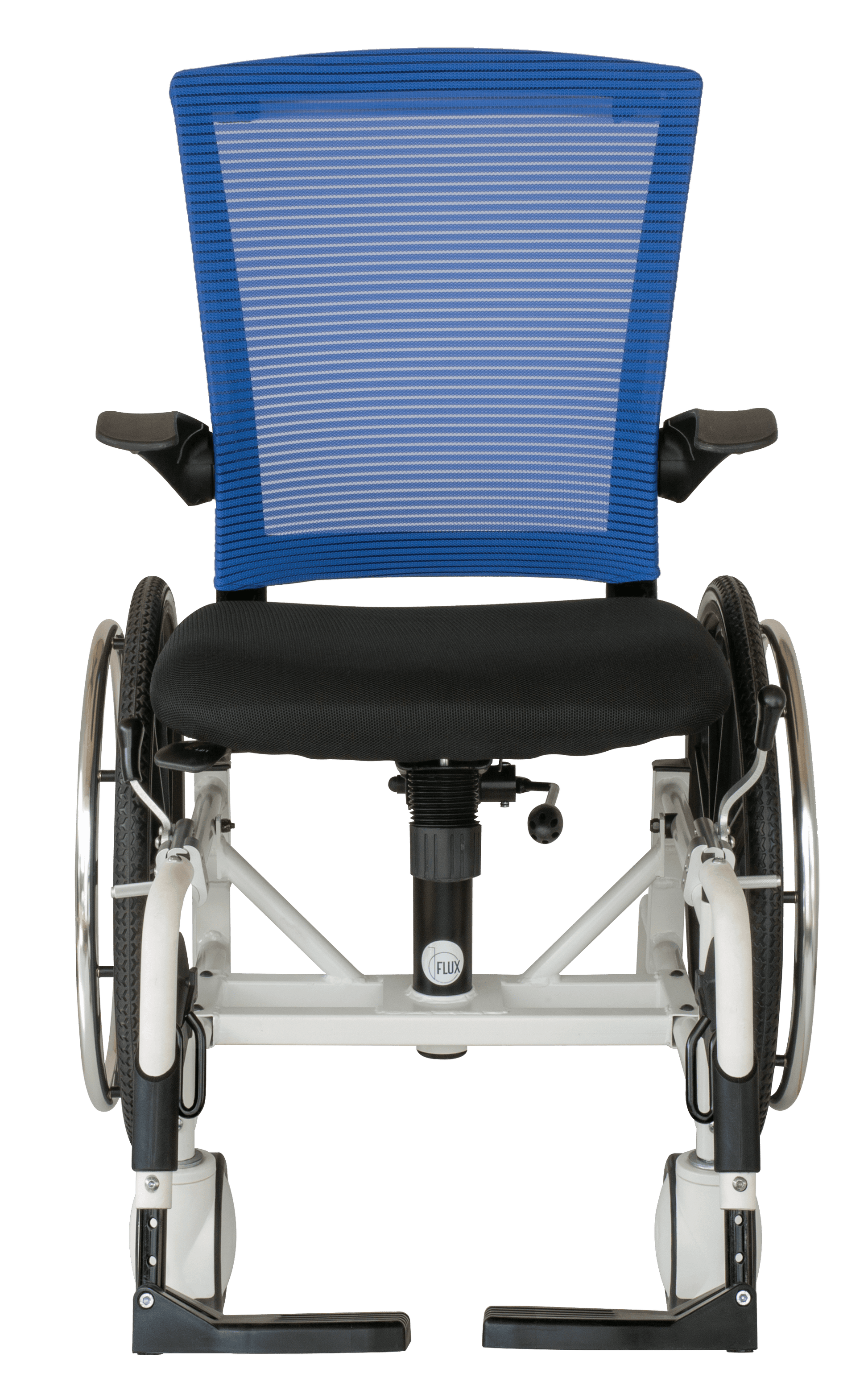 FLUX 360 ergonomic wheelchair with contoured seat and 20-inch rear wheels