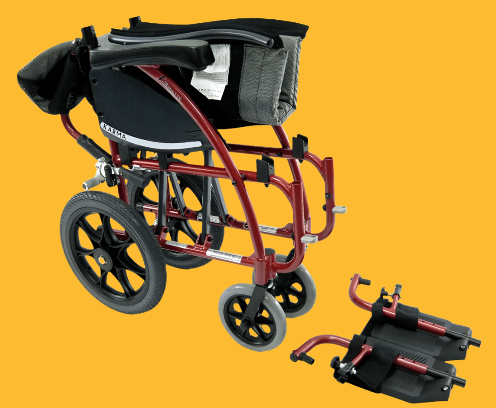 Karman S-ERGO-115-TP Transport Wheelchair