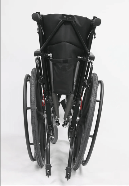 Karman KM5000 Lightweight Reclining Transport Wheelchair with Removable Desk Armrest