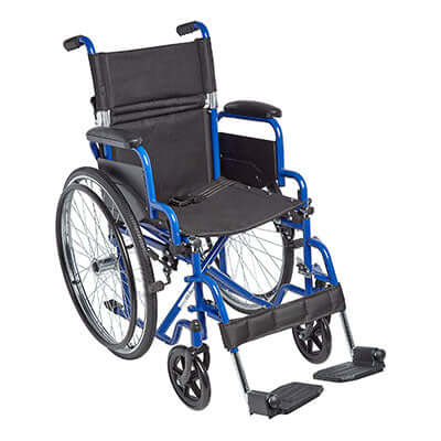 Ziggo Mobility Pediatric Wheelchair, Blue, 16"